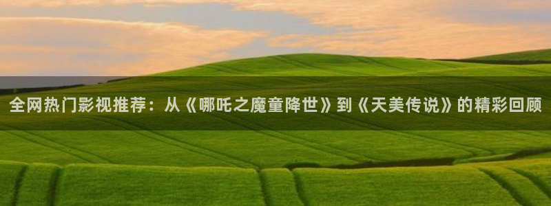 宅男视频com：全网热门影视推荐：从《哪吒之魔童降世》到《天美传说》的精彩回顾